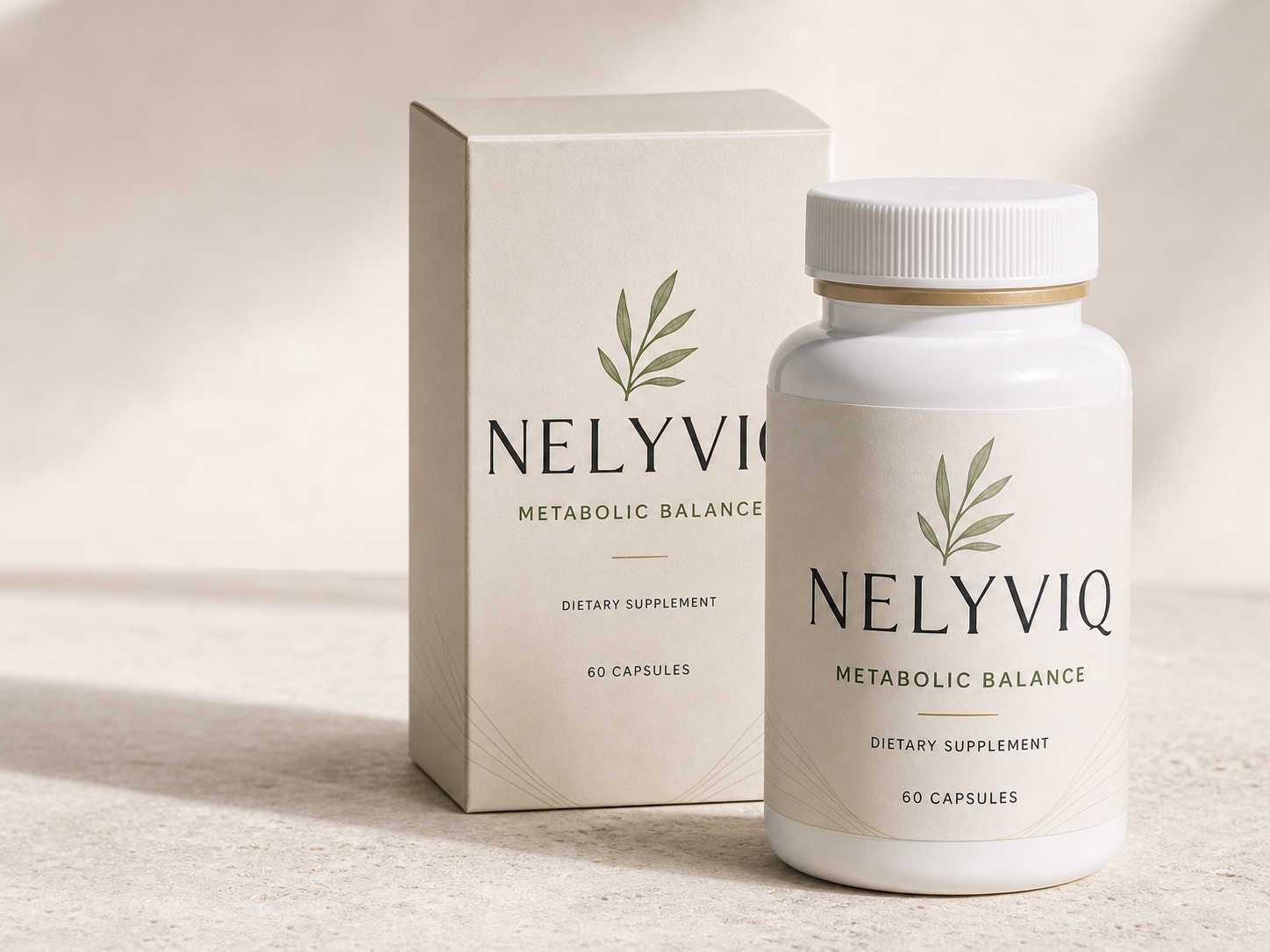 Nelyviq Metabolic Balance bottle and packaging concept